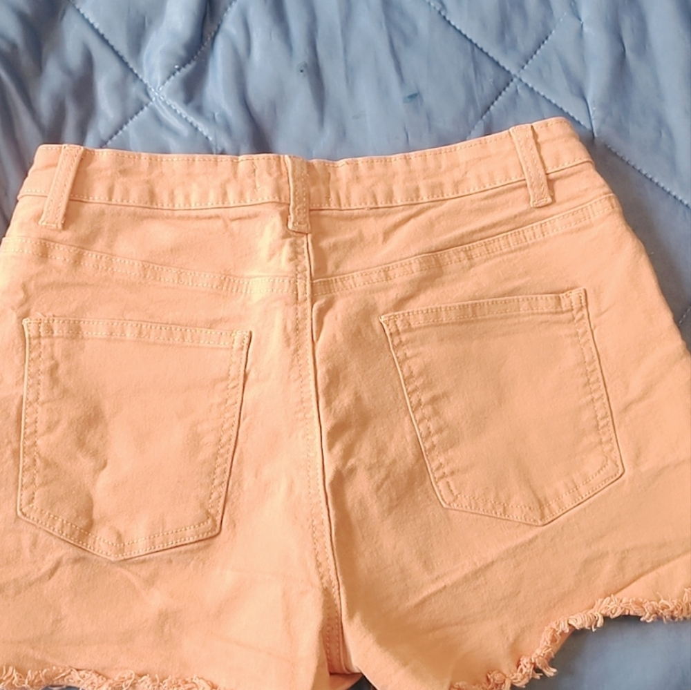 Listicle Peach Jean Shorts for Women